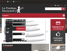 Tablet Screenshot of couteau-savoyard.com